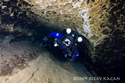 cave diving by Becky Kagan 